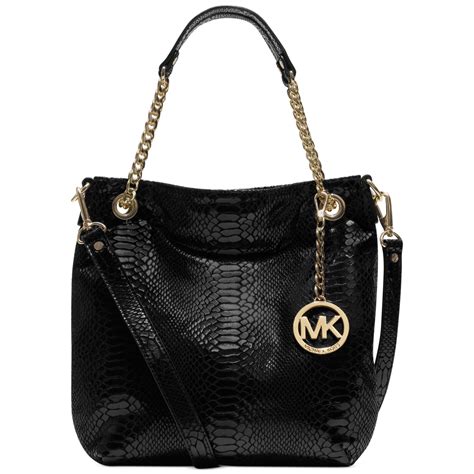 michael kors black jet set shoulder bag